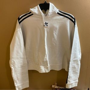 Adidas Cropped Hooded Sweatshirt